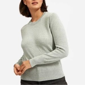 Everlane Mint Green Cotton Crewneck Sweater